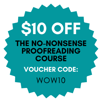 Proofreading Course Discount